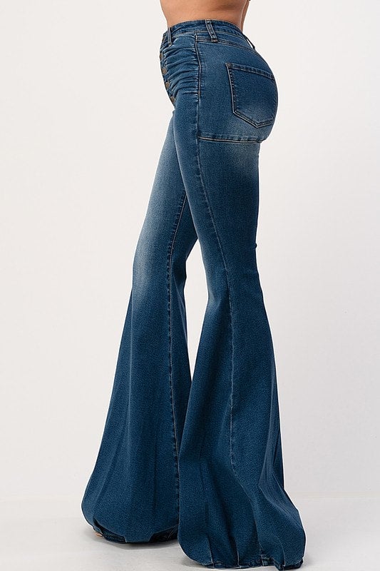 It's A Party High Waist Flare Jeans - Frock Candy